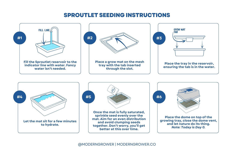 Sproutlet Indoor Microgreen Grow Kit: 3 - Pack - Modern Grower