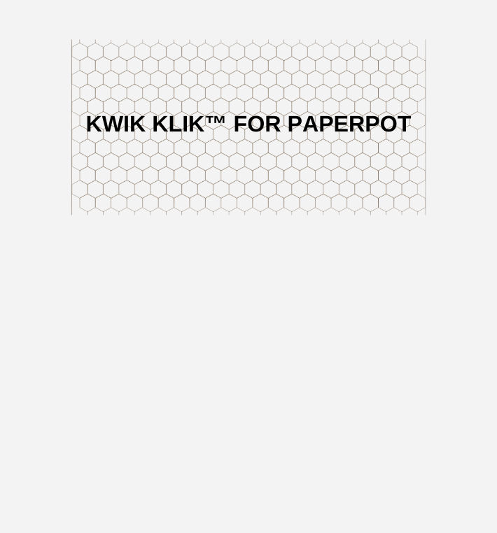 Kwik Klik Drop Seeder for Paperpot
